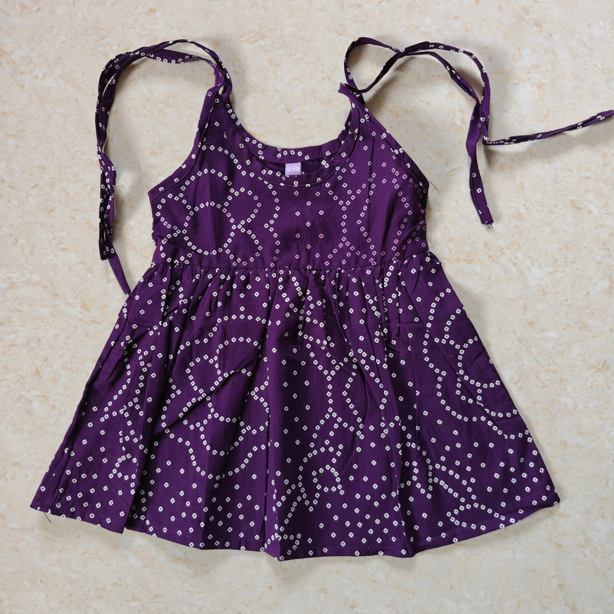 Purple bandhani