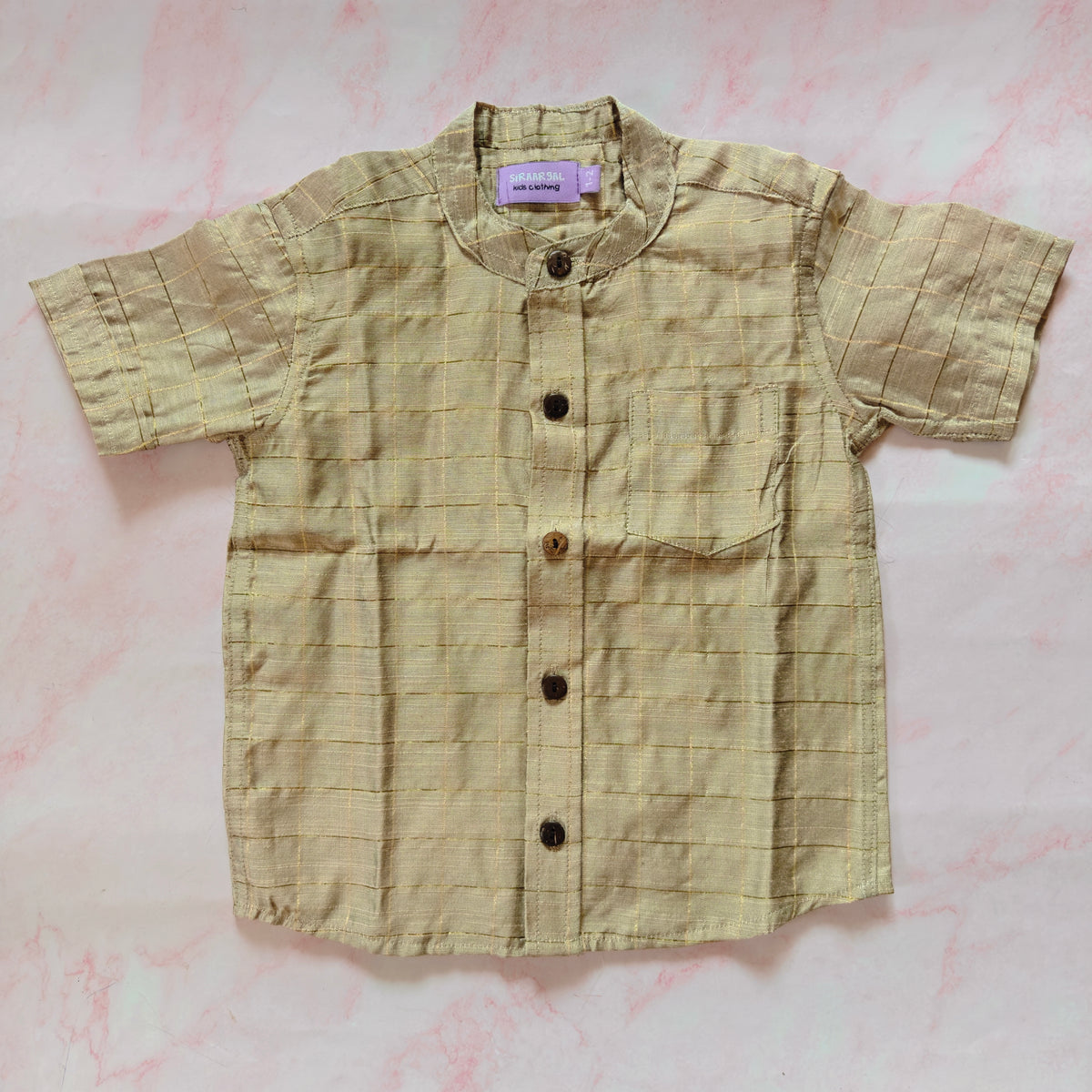 Beige checks